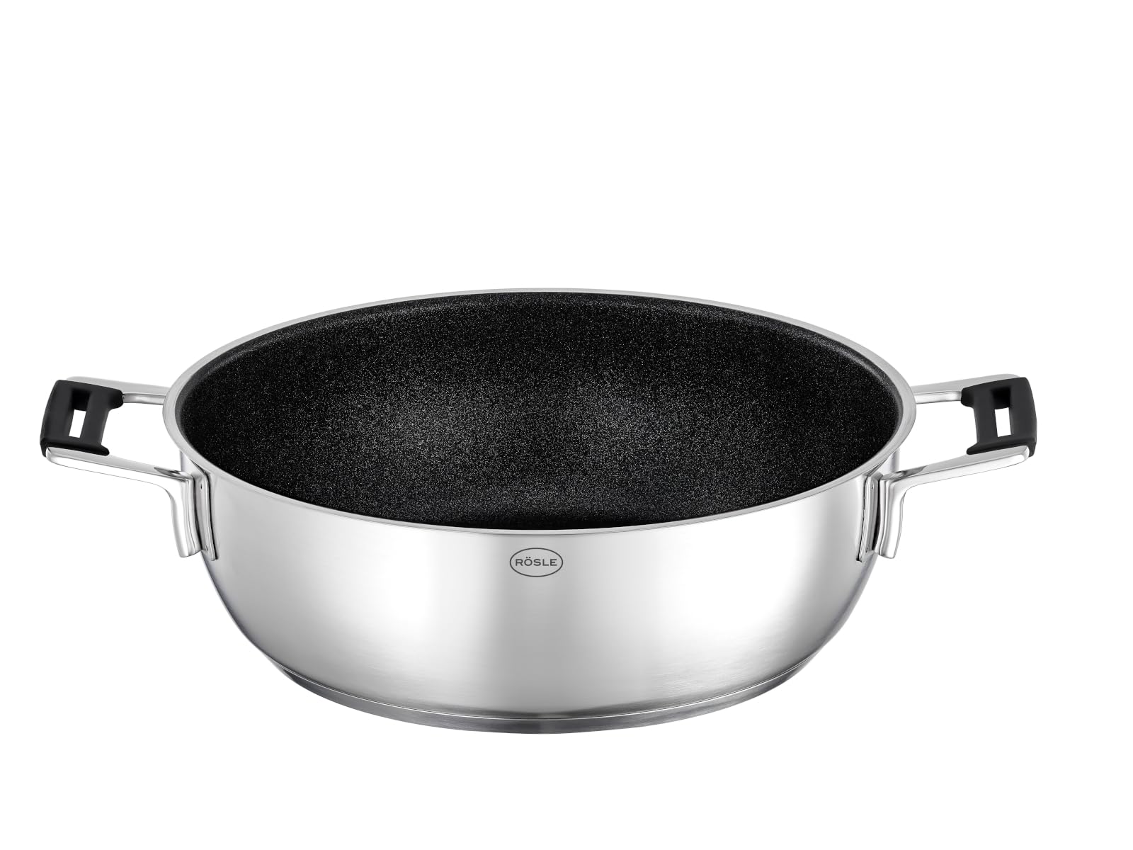 RÖSLE Silence Pro, poêle anti-adhésif, acier inoxydable 18/10, 28 cm