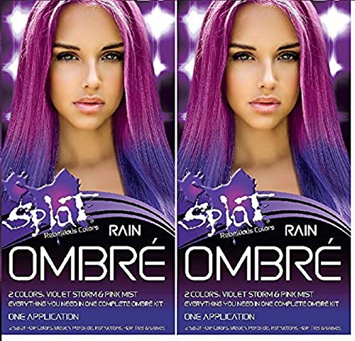 Splat Rebellious Colors Hair Coloring Complete Kit Rain Ombre (2PCS)