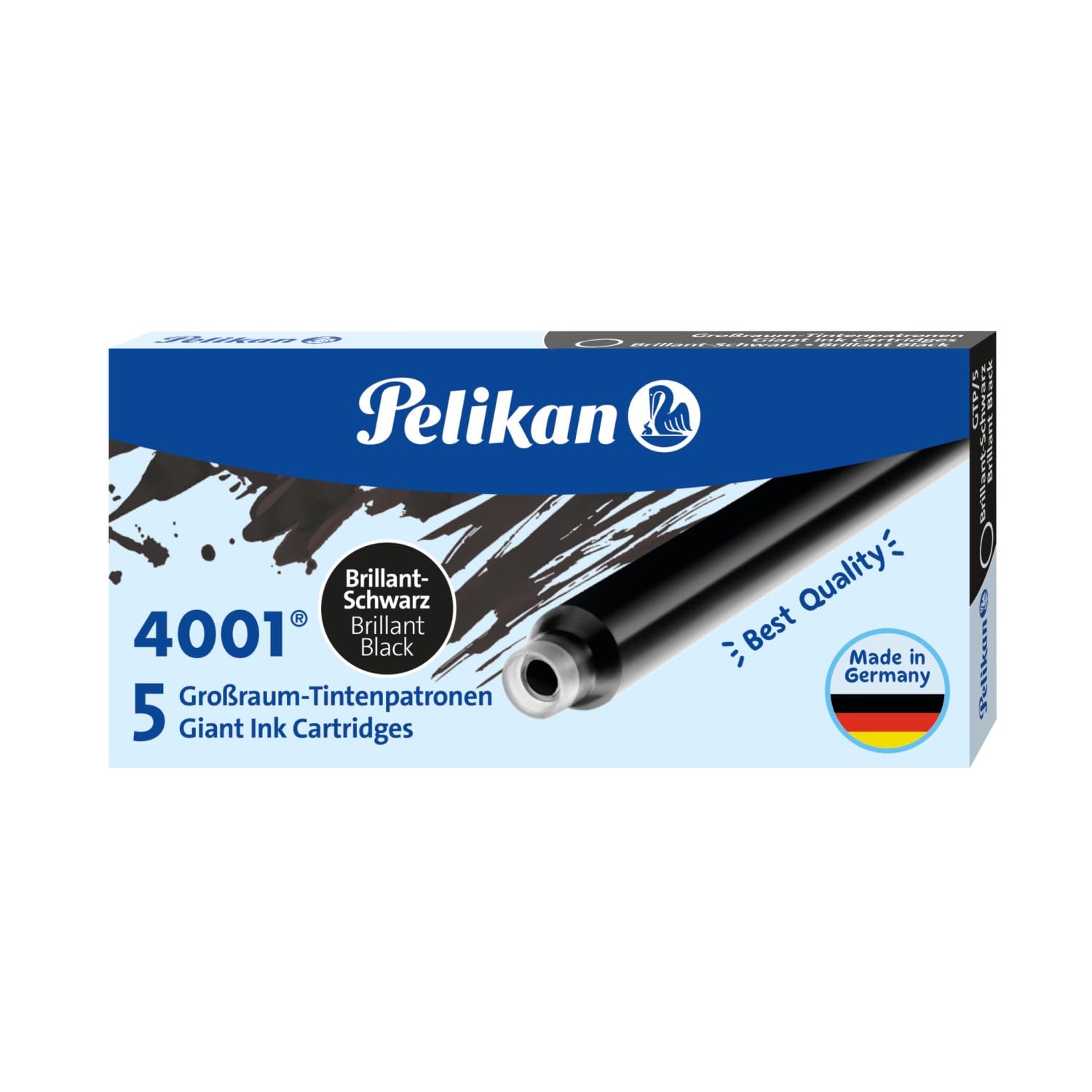 Pelikan 4001 GTP/5 Giant Ink Cartridge (Brilliant Black) (B000WG2VIQ) Amazon Price History, Amazon Price Tracker