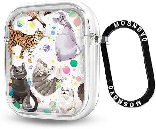 Miniatura 22 de MOSNOVO Funda protectora transparente para AirPods Pro 3, con anillo de metal duro de lujo de doble capa a prueba de golpes, diseñado para AirPods