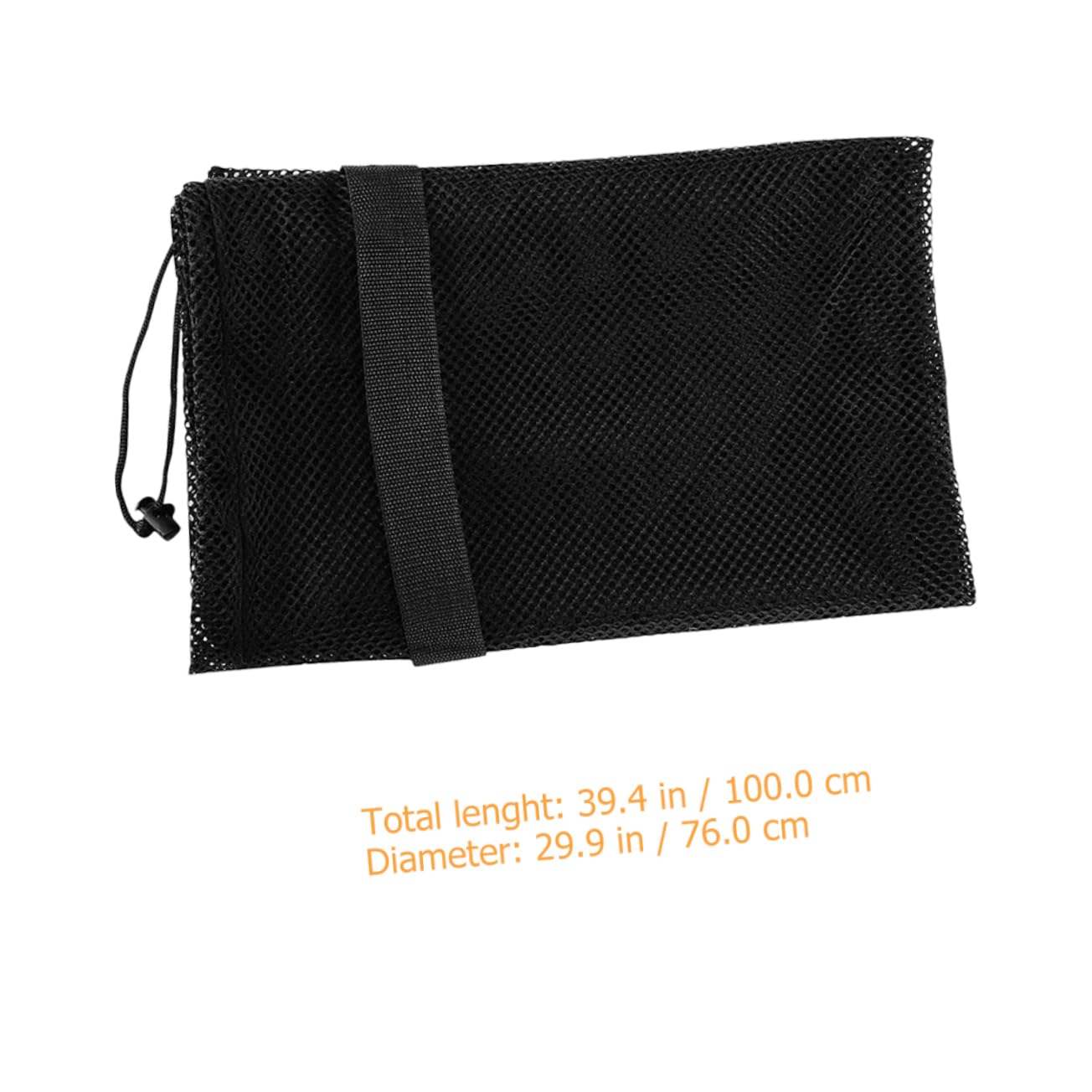 Toyvian Borsa sportiva Maglia netto stringa rete sportiva borsa da calcio Borsa da basket per le palle Borsa da rete per palline sportive sacche da calcio poliestere Nero