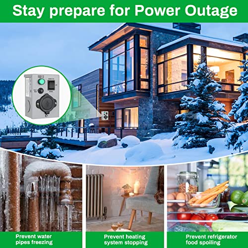 Sprance 15 Amp Generator Transfer Switches, Ul/Etl Listed Generator Manual Transfer Switch With Circuit Breaker- Prewired #TOP3