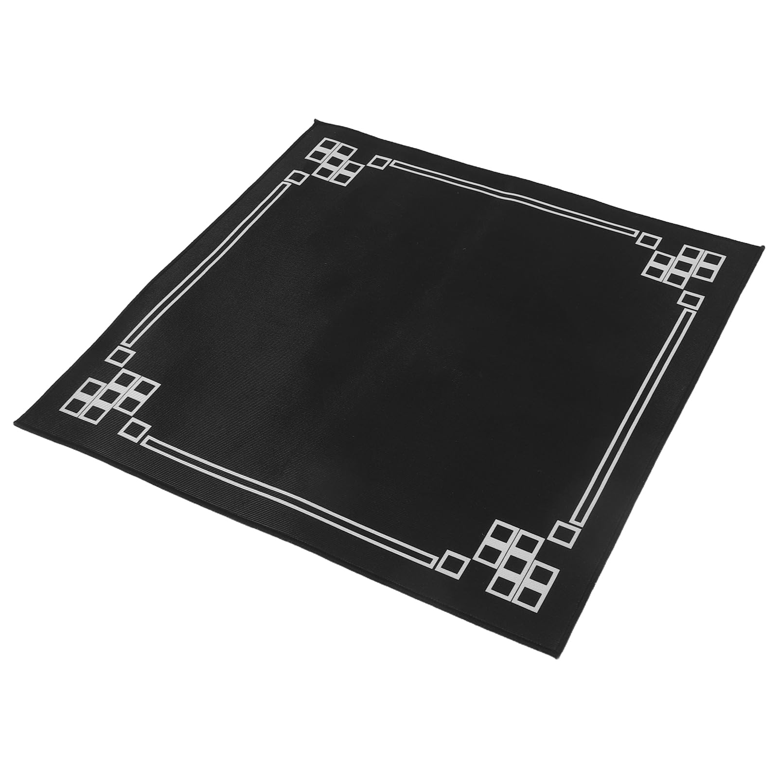 BESTYASH Mahjong Table Mat 80x80cm Non-slip Thick Wear-resistant Black Gaming Pad for Mahjong, Card, Board Games with Sound Insulation for Home and Tournament Use
