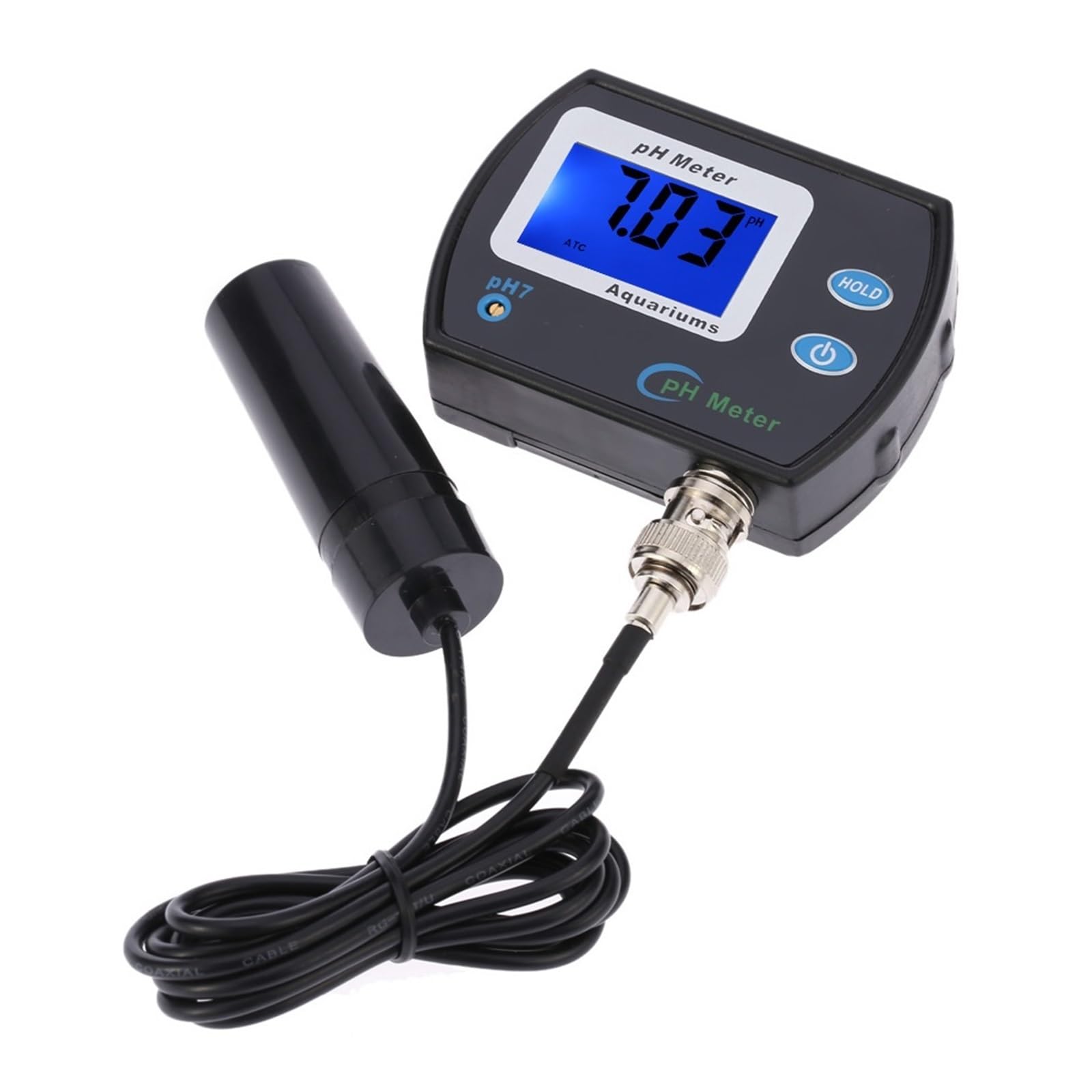 Tester per Acqua Mini Misuratore PH Digitale for Acquario Piscina Meter Tester Analizzatore di Monitoraggio della qualità Acqua con Precisione 0,1 Display LCD Multiuso Accurato Facile