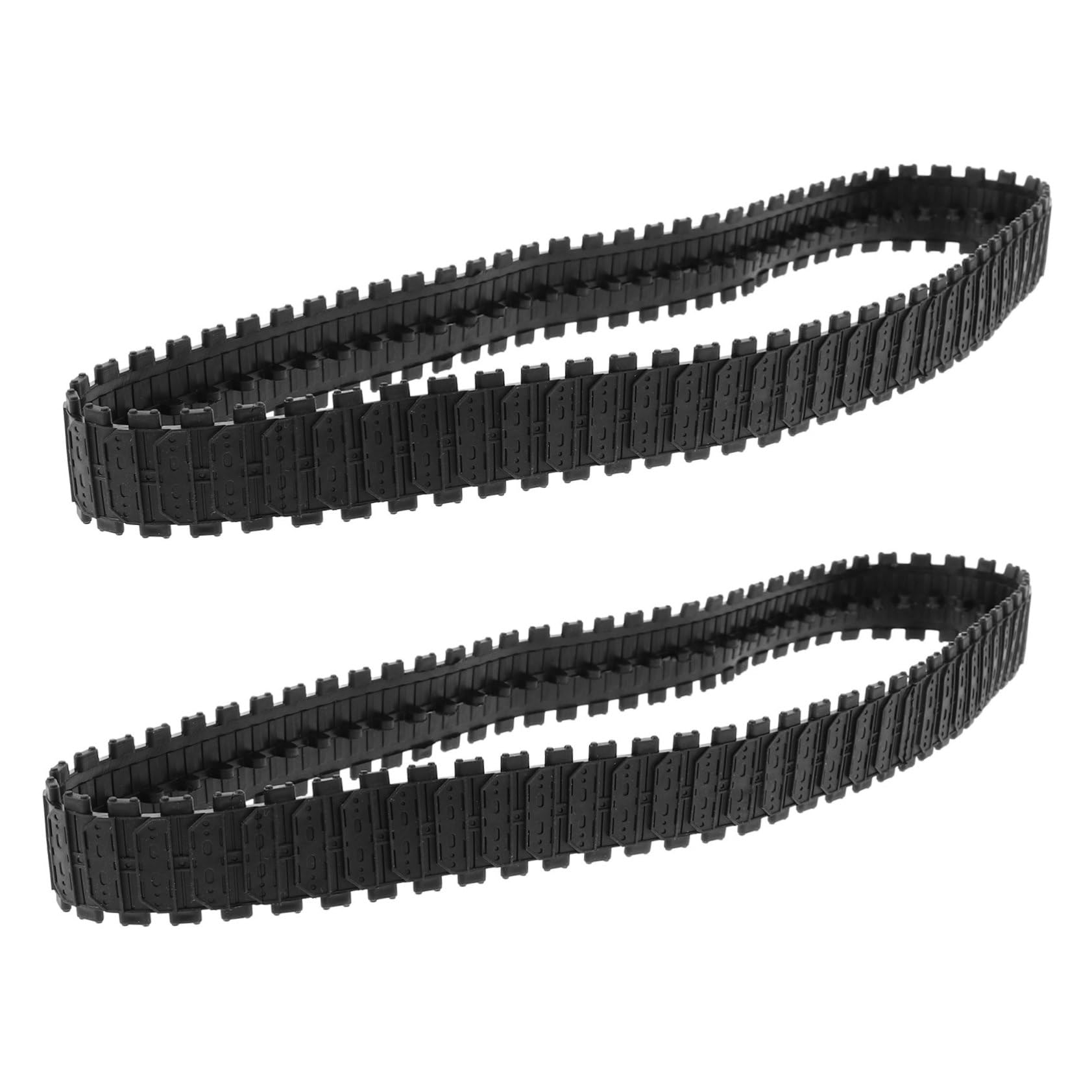 ORFOFE Lightweight DIY Tank Tracks 2 Pcs for Rc Car Parts 66cm Diameter 2.5cm Wide Tank Track Replacement