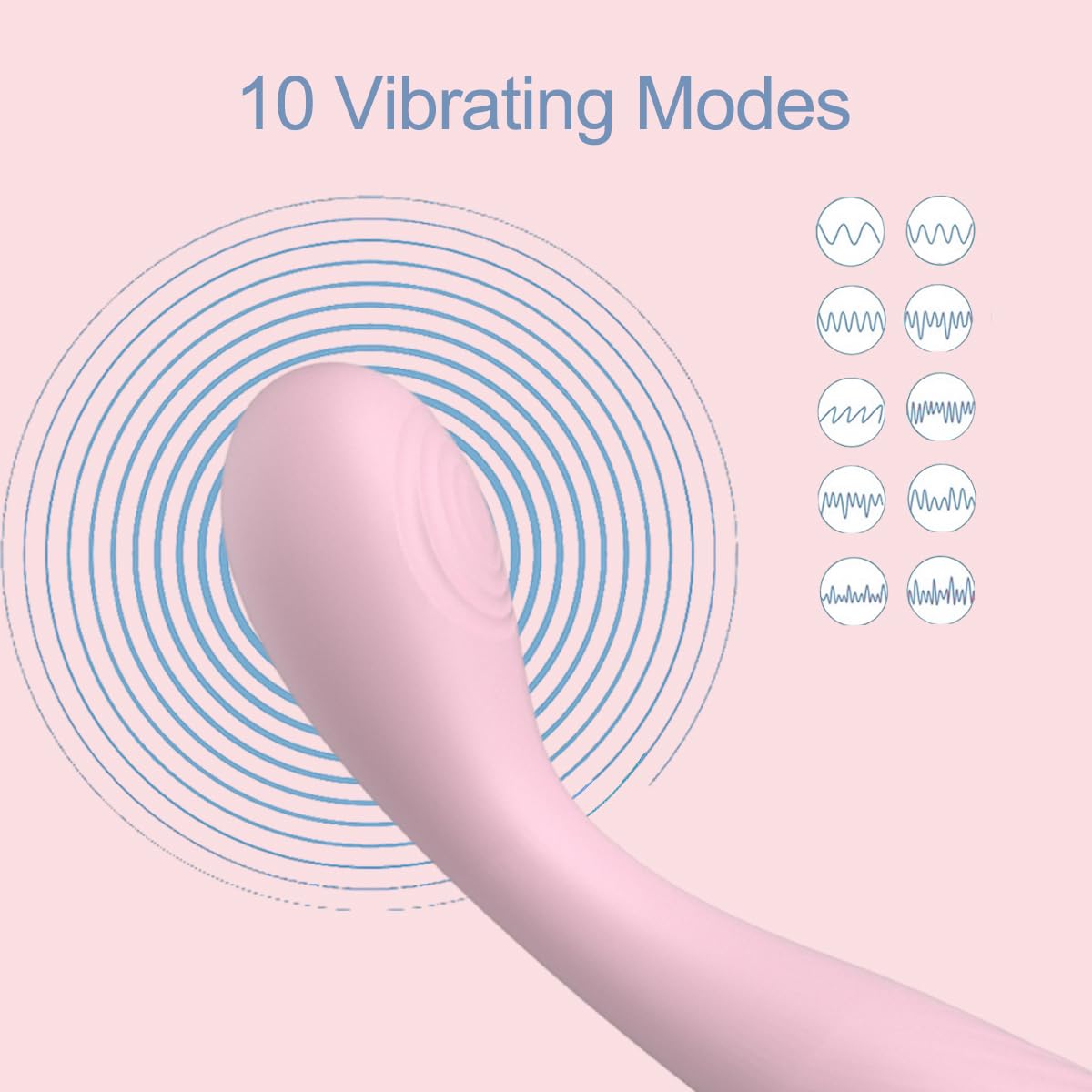 Giocattoli sessuali per adulti per donne, vibratore G Spot con 10 potenti vibratori e funzione riscaldata, vibratori a proiettile del dito tette del clitoride stimolazione anale ricaricabile