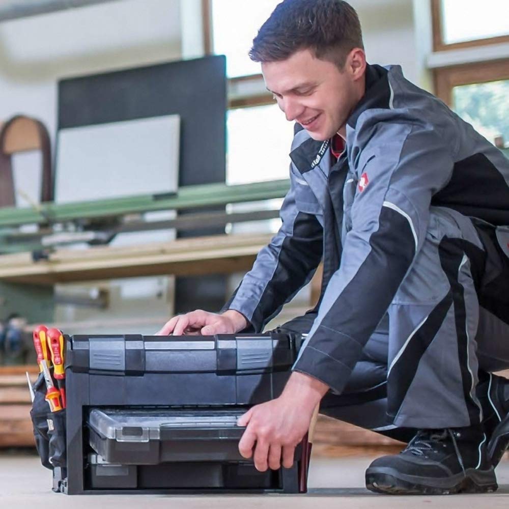 WFix Gereedschapskaart inleg voor Bosch Sortimo L-BOXX gereedschapskoffer, 2 -delige set, 3 zijden bruikbaar, geschikt voor alle Bosch L BOXX gereedschapskoffers en LS-BOXX 306