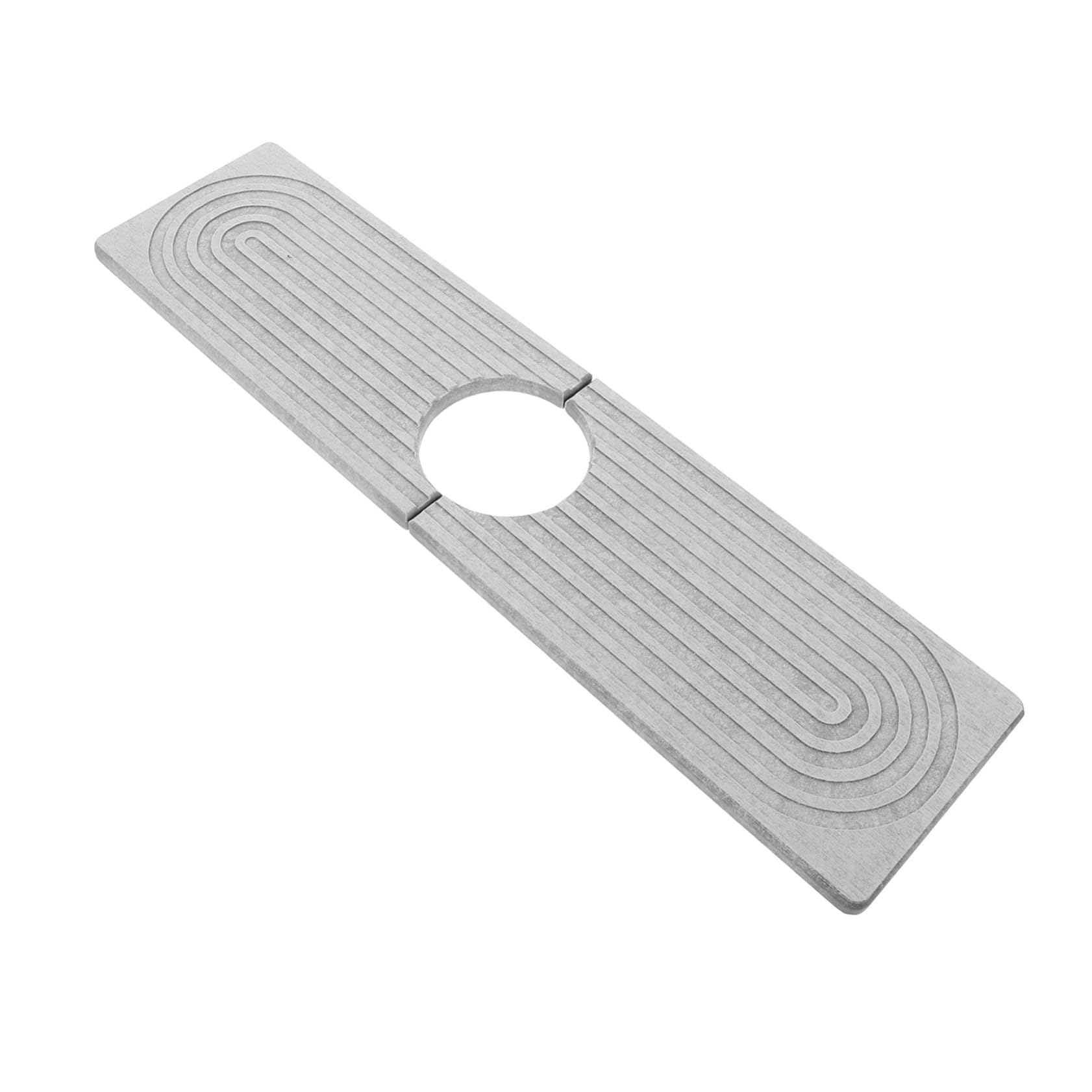 Tapis absorbant diatomite pour robinet anti-moisissure et calcaire évier cuisine gris