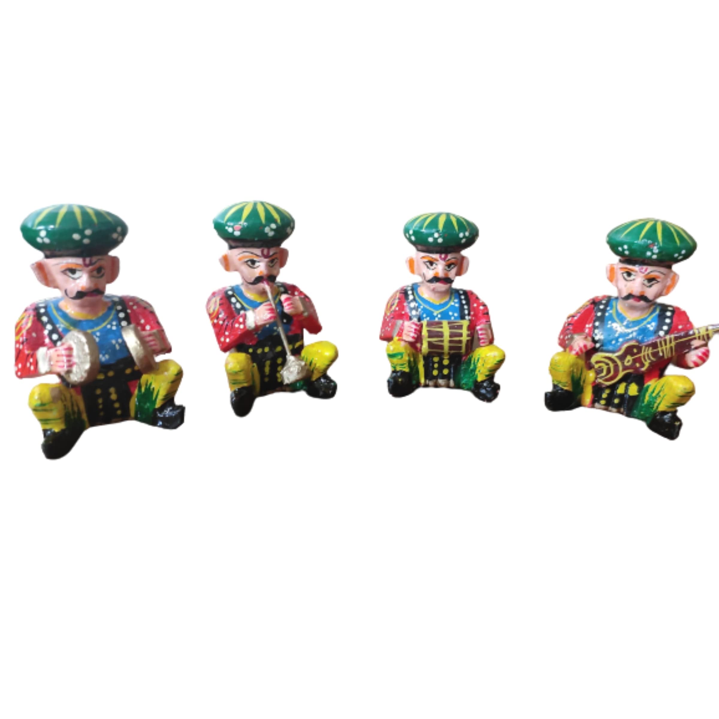 Bobo Bawla Musicians Set - Handcrafted Wooden Figurines -6 Bobo Bawla Musicians Set - Handcrafted Wooden Figurines -6