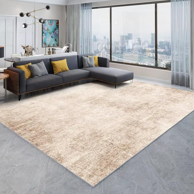 Tapis moderne de couleur unie 160x200 cm pour grand salon et chambre