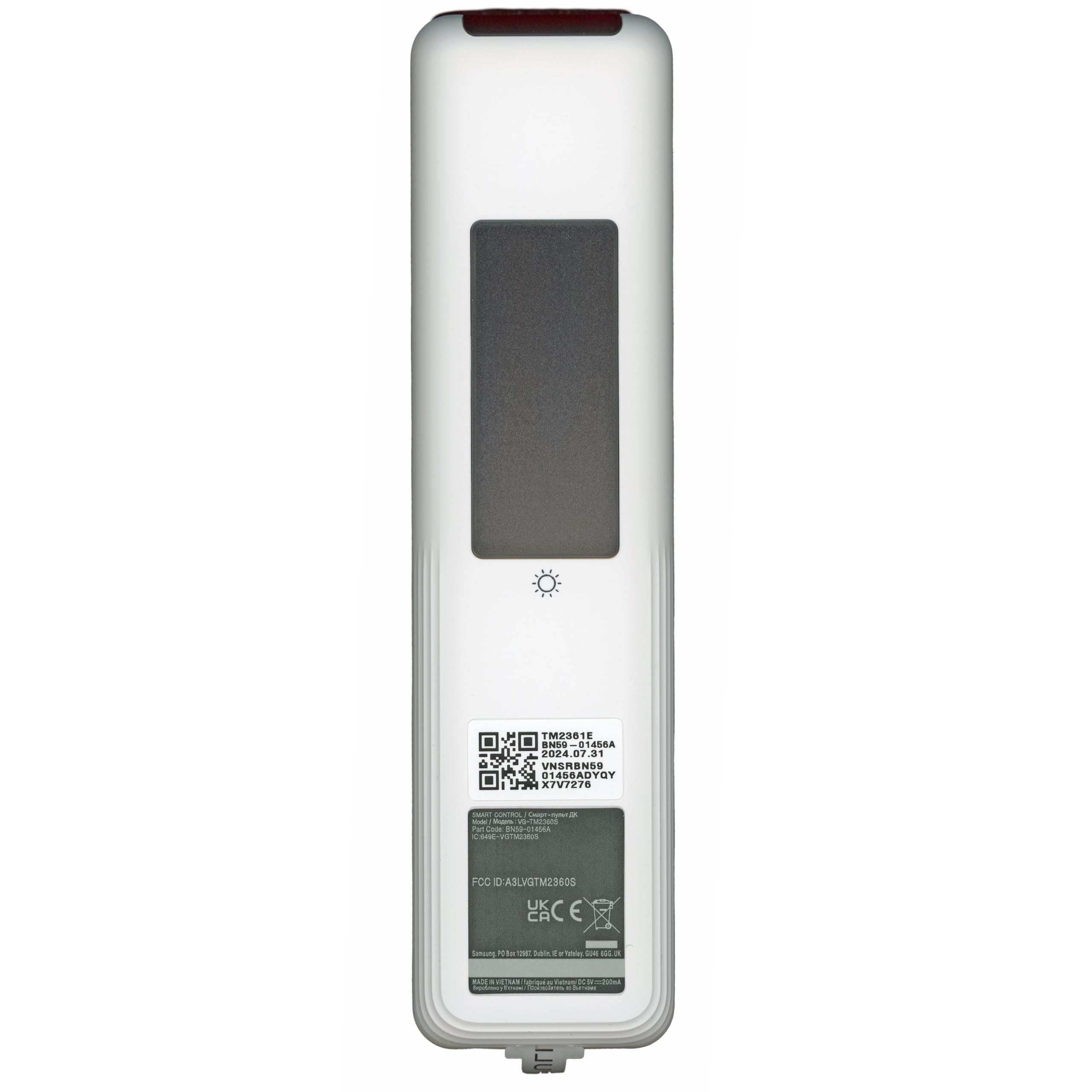 OEM BN59-01456A / TM2361E 2024 Télécommande solaire pour TV Blanc