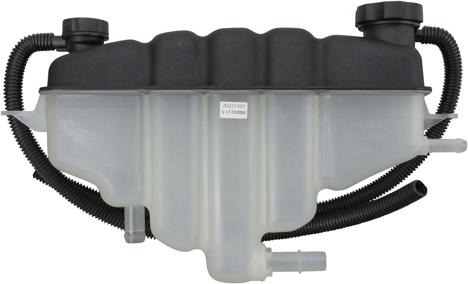 TRQ Radiator Coolant Reservoir Expansion Tank Overflow Bottle Compatible with 2009-2013 Chevrolet Silverado 1500 2008-2013 Tahoe GMC Sierra 1500 Yukon GM3014194