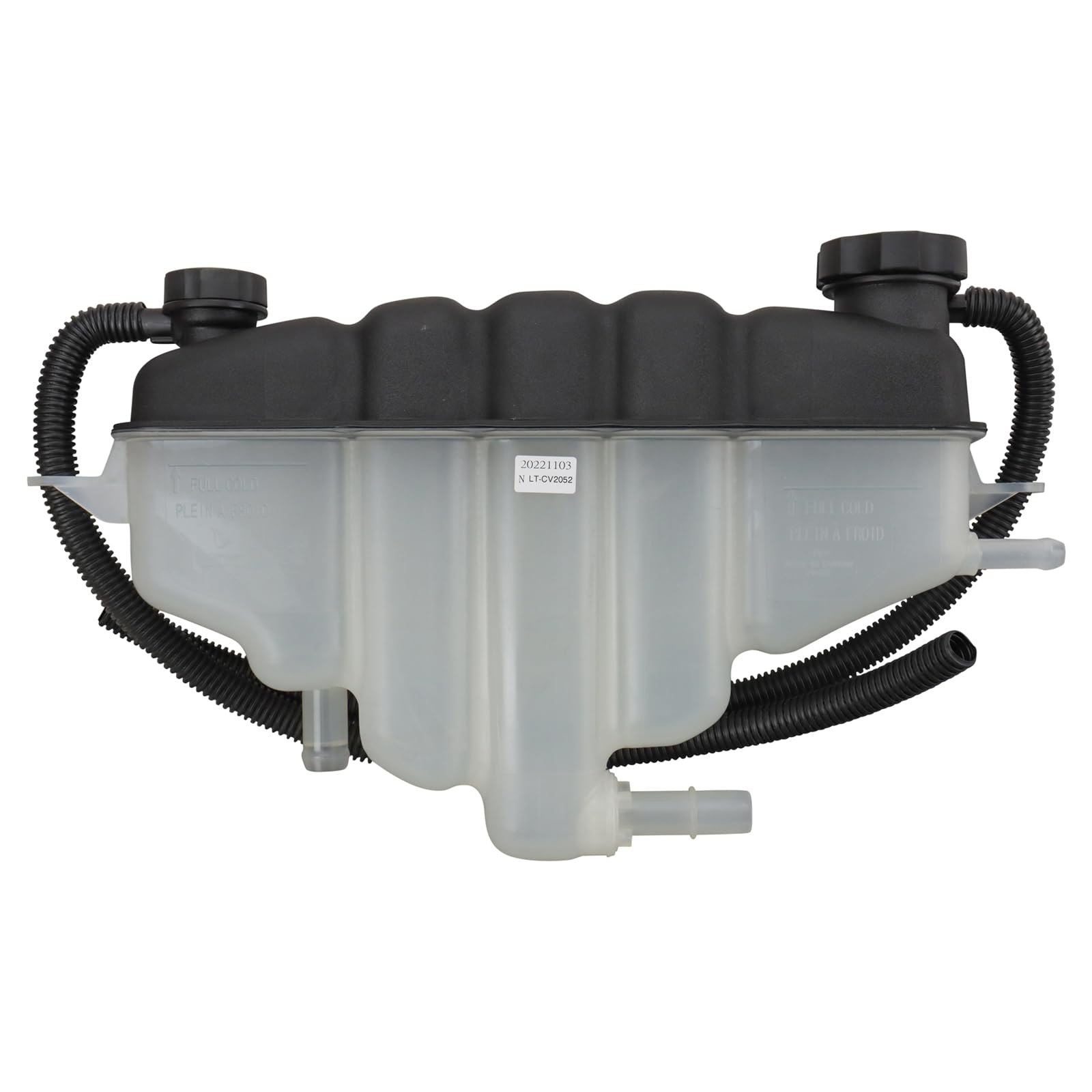 TRQ Radiator Coolant Reservoir Expansion Tank Overflow Bottle Compatible with 2009-2013 Chevrolet Silverado 1500 2008-2013 Tahoe GMC Sierra 1500 Yukon GM3014194