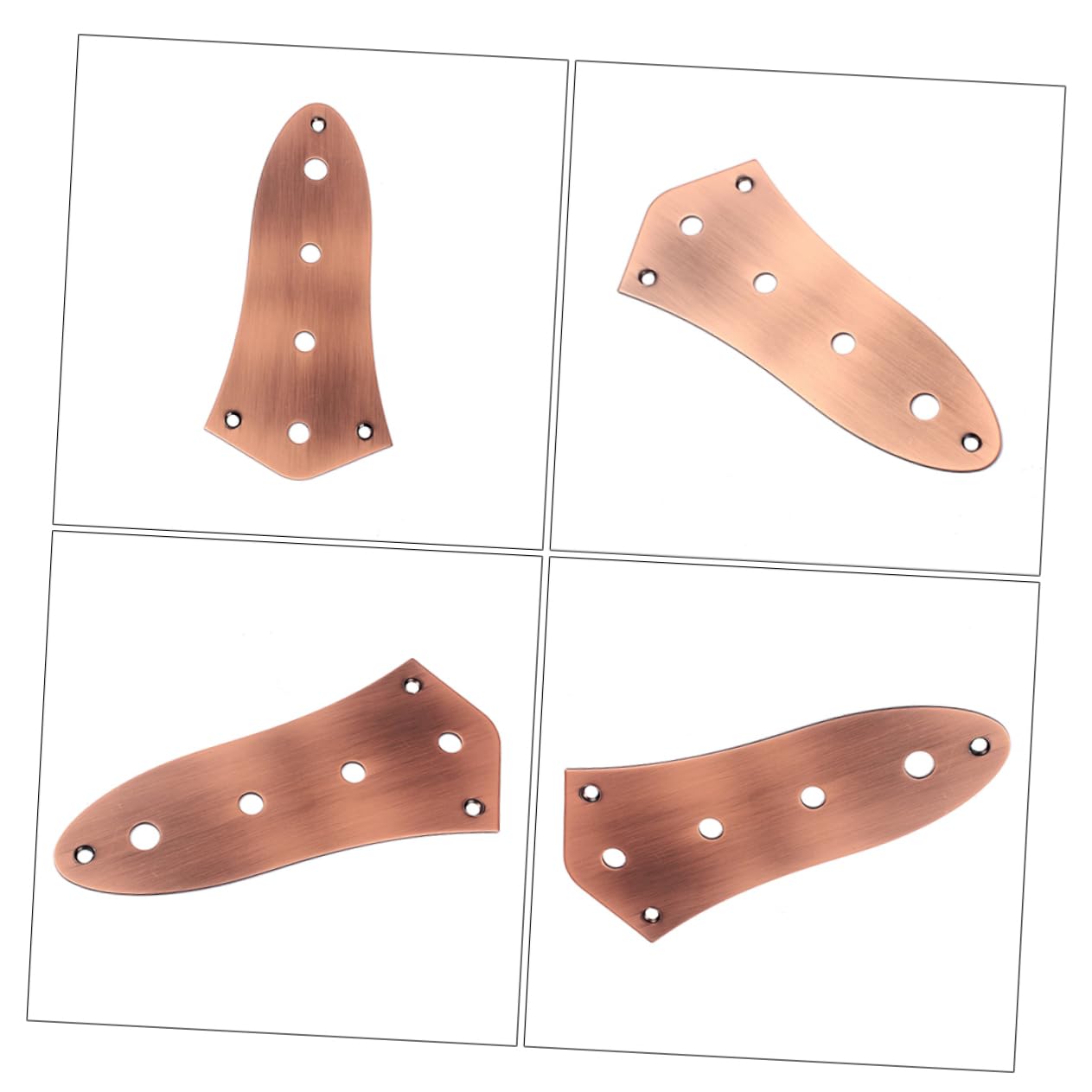 FAVOMOTO 4 Guitar Control Plate Guitar Control Plate Metal Control Plate Vintage Style Bass Control Plate Iron Plate