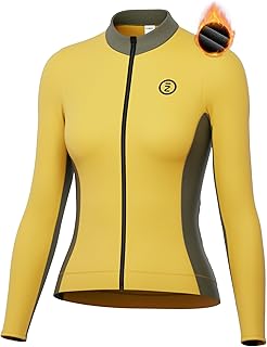 INBIKE Maillot Ciclismo Mujer Invierno Forro Polar Cintura Acentuada Largo Ropa Choque de colores retro LY