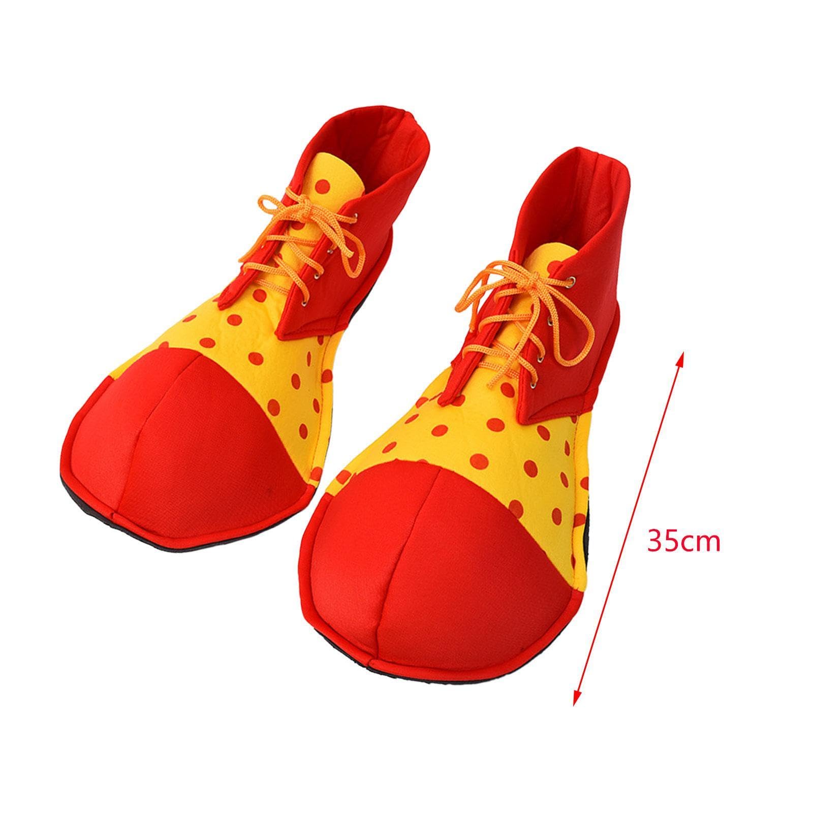 Scarpe Da Clown Arcobaleni Carnevale Unisex Adulti Decorazioni per Feste di Natale Travestimenti Travestimenti Divertenti Accessori per Costumi Tuta a
