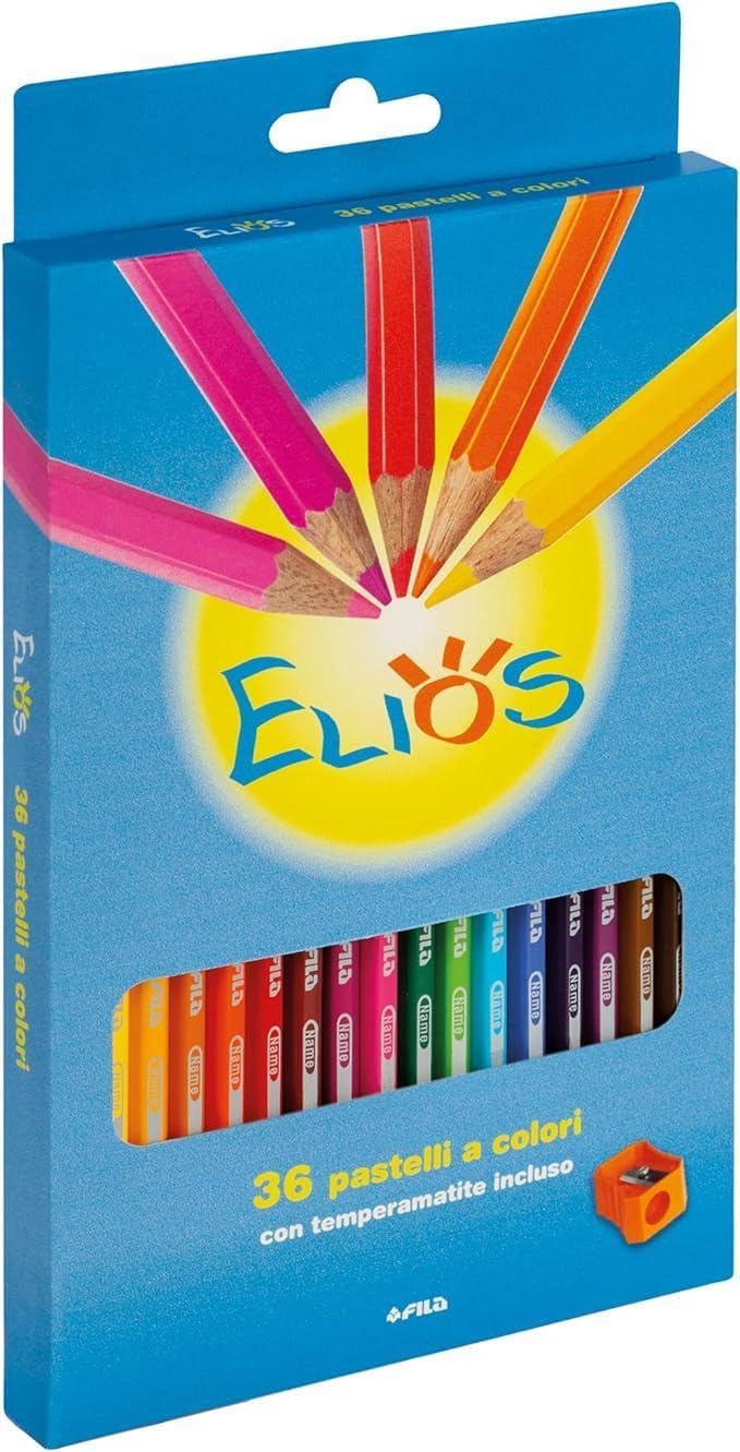 Fila Pastelli Elios 36 Pz + Temperamatite