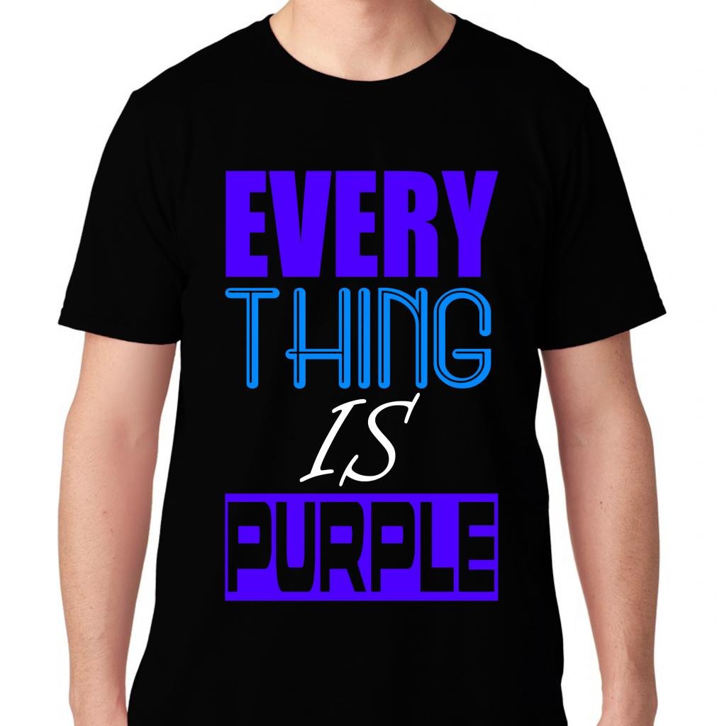 FTD Apparel Men's Everything is Purple Hip Hop Rap Tank Top