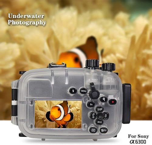 Miniatura 6 de Seafrogs - Carcasa impermeable para Sony A6300 (130 pies131.2 ft) para cámara subacuática (carcasa + filtro rojo)