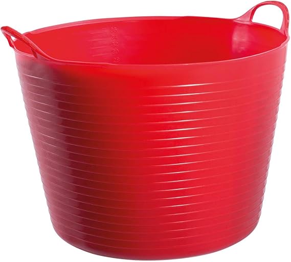 Perry Equestrian Perry Equestrian Garden Trug/Flexi Tub/Trug Tub/Gorilla Bucket 42L Red Amazon