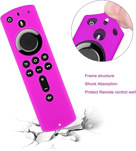 Miniatura 9 de Pinowu Funda para Fire TV Stick 4K compatible con la nueva cubierta de control remoto de voz Alexa de 2 generación (paquete de 2 turquesa y morado)