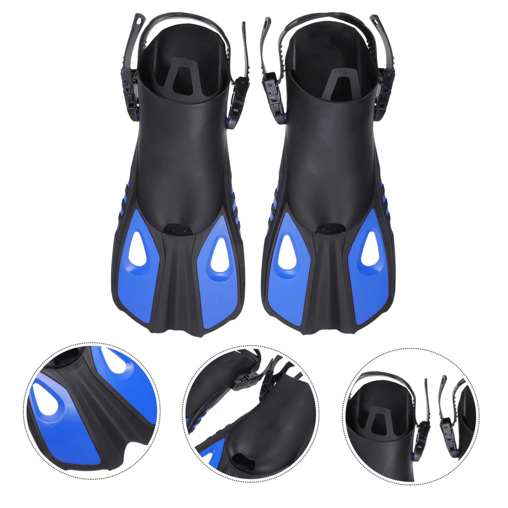 Aletas para Nadar Aletas de Hoja Corta Aletas de Snorkel Ajustables Equipo de Buceo Aleta de esnórquel Natacion natación Aletas de Buceo Aletas para Hacer Snorkel Caucho