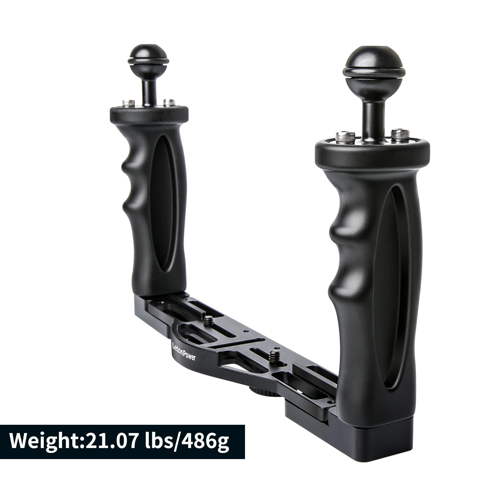 Stabilisateur Sous-marin Plateau Stabilisateur Caméra Sous-marine - Aluminium, Double Poignée, Supports 1/4 Plateau Stabilisateur Sous Marin
