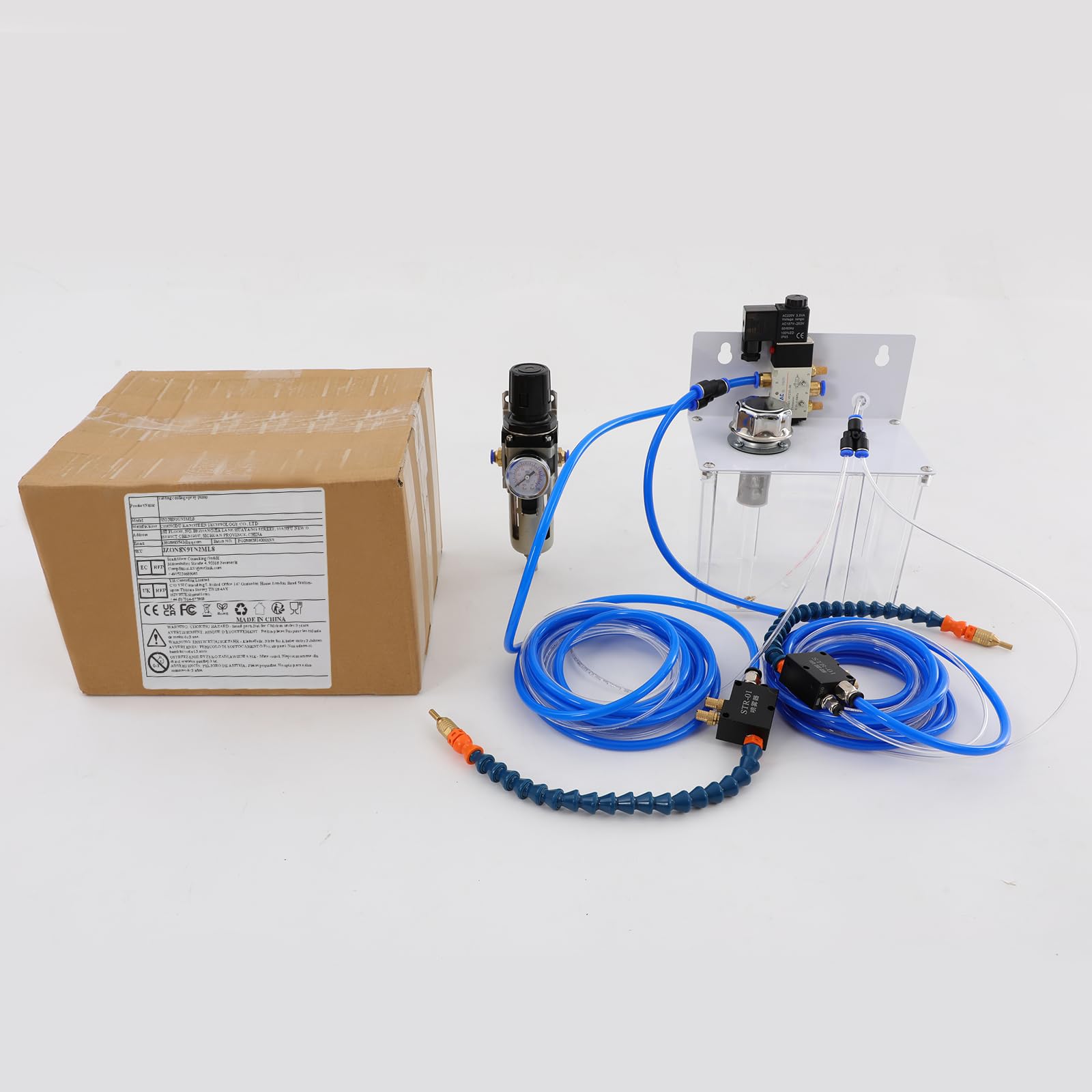 System mgiełki, system smarowania w sprayu, tokarka 220 V, pompa płynu chłodzącego, 3 l, mgiełka, system natryskowy do rury powietrznej, tokarki CNC, frezowanie