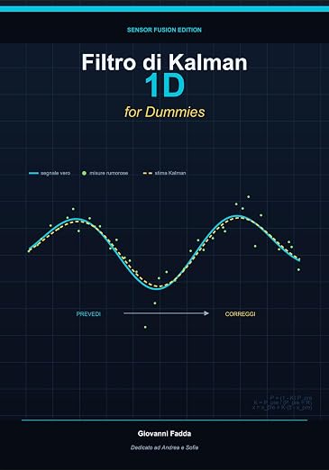 Copertina del libro Filtro di Kalman 1D for Dummies