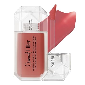 Physicians Formula Mineral WearDiamond Filler Cheek & Lip Color, Serum-to-Cream Multi-Use Liquid Blush Formula, Plumps & Smooths for Fuller Looking Cheeks & Lips, Monochromatic Look - Radiant Pink