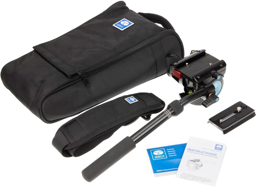 SIRUI VH/VA-Series Fluid Video Head with Quick Release Plate (VH-10 Fluid Head) : Video Equipment : Electronics
