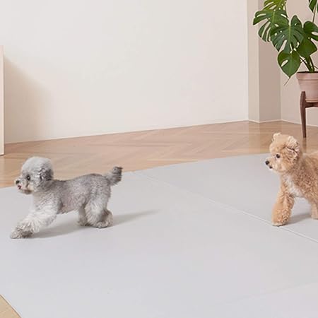 Amazon ペットマット Dogzari Flat 犬 猫 おしゃれ ドッグマット 大きめ ズレない 大判 フローリング ひっかき傷防止 滑り防止 低反発 滑り止め ペット フロアマット 防水 クッション 滑り止めマット カーペット タイルマット 犬 用 マット 防水加工 犬用品 180 140