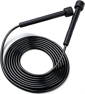 Comba Crossfit Profesional 2,8 Metros, Cuerda De Velocidad Para Entrenamiento, Accesorio De Fitness Negro