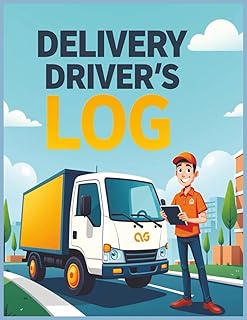 Delivery Driver Log Book: Track Mileage, Routes, Tips, and Daily Activity for Food Couriers and Gig Economy Drivers