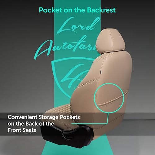 Miniatura 4 de Lord AutoFashion - Fundas de asiento personalizadas de alta calidad para Toyota Corolla Sedan L, LE, XLE modelos 2014-2019, Byron President