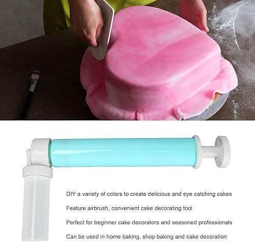 Miniatura 3 de Aerógrafo manual para pasteles, herramientas de decoración con purpurina, kit de decoración de pasteles de cocina, kit de decoración para pasteles