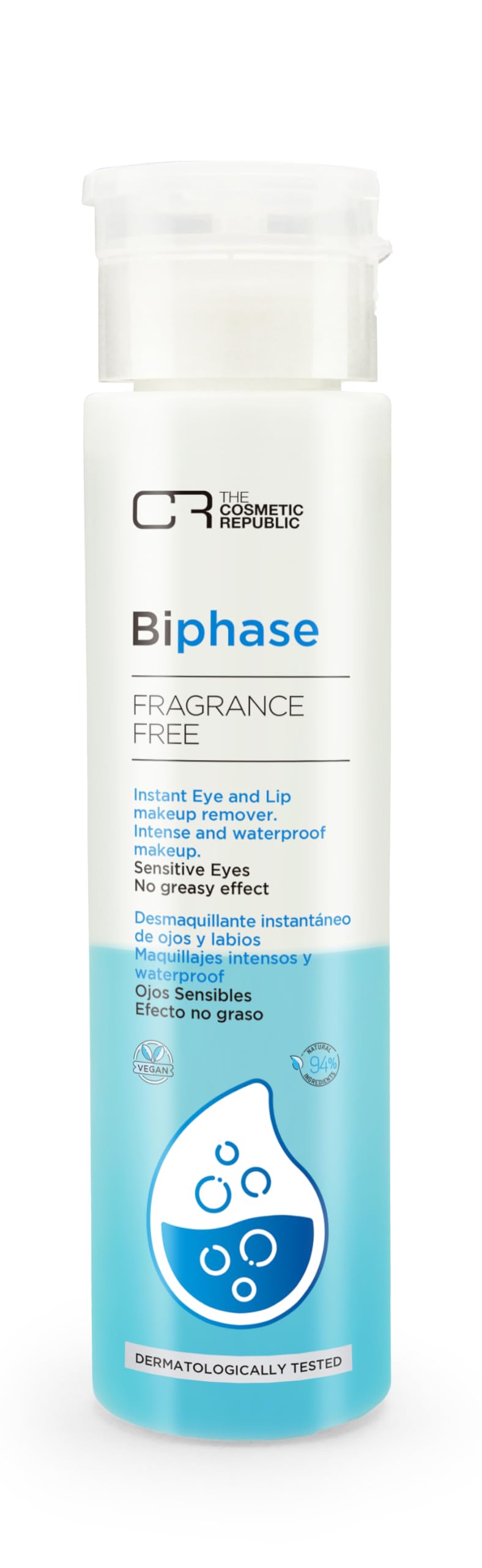 The Cosmetic Republic Cleanser, Bi Phase Facial Cleanser, Organic Calendula & Aloe Vera Makeup Remover, Fragrance Free - Image 2