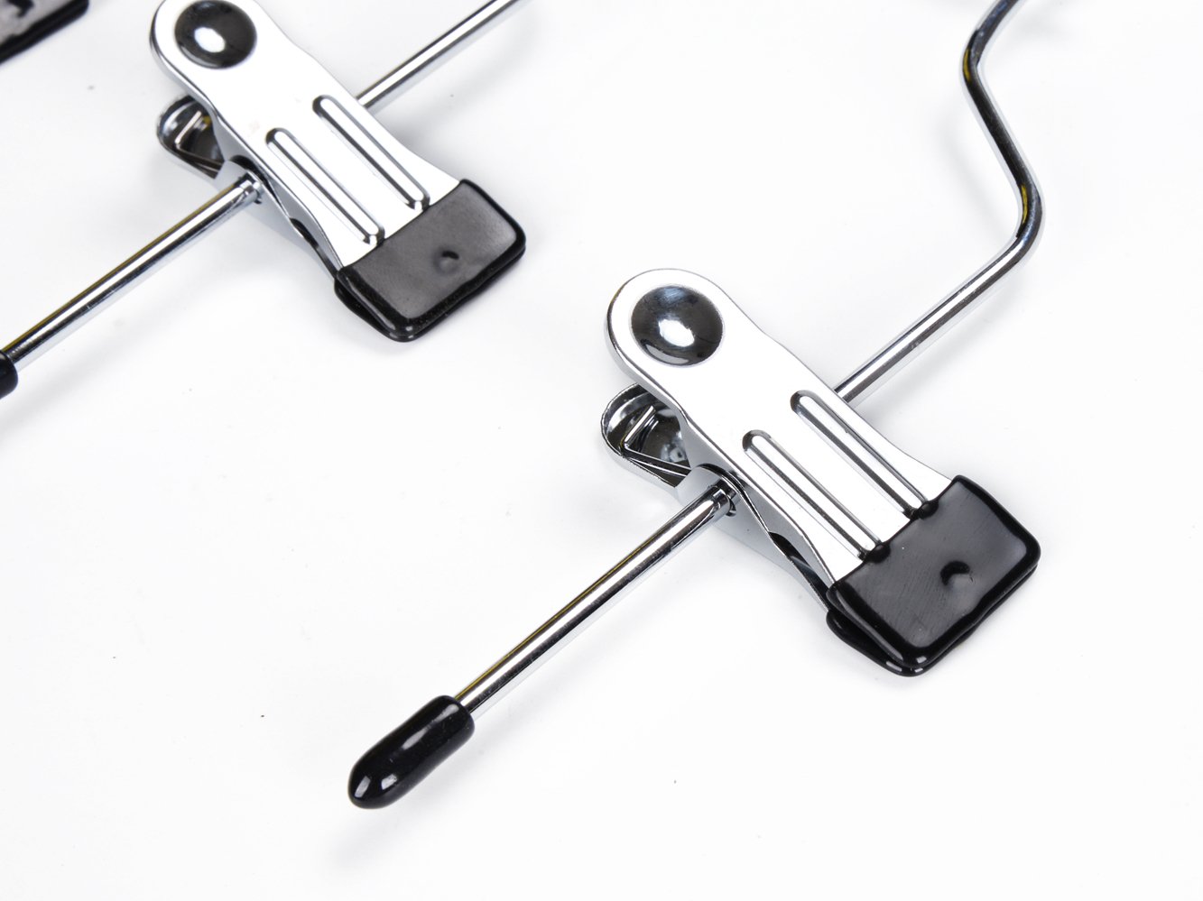 Quality Hangers 4-poziomowe spodnie na spódnicę wieszaki wytrzymałe metalowe 40 cm x 31 cm chrom 5