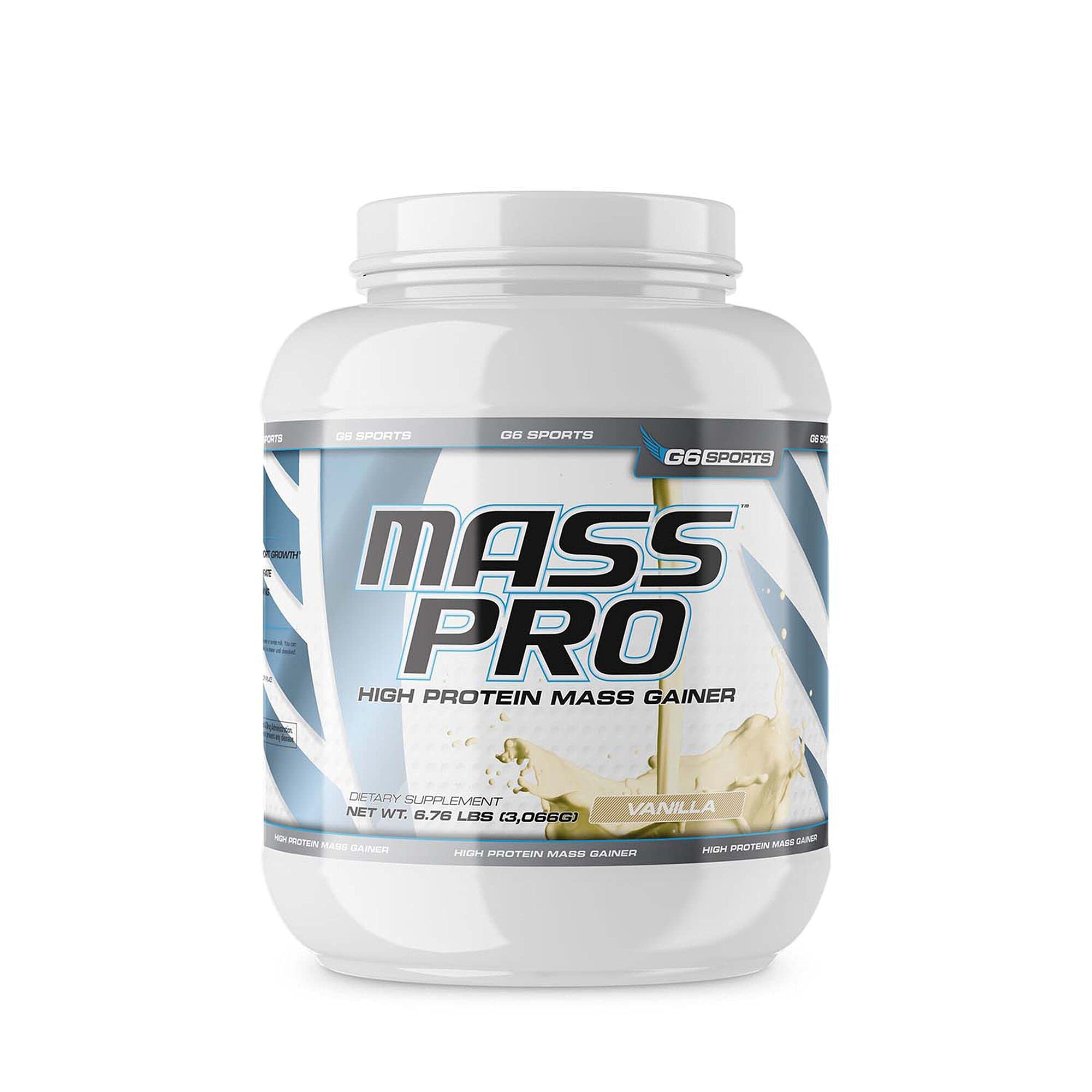 G6 Sports Mass Pro High Protein Mass Gainer- Vanilla