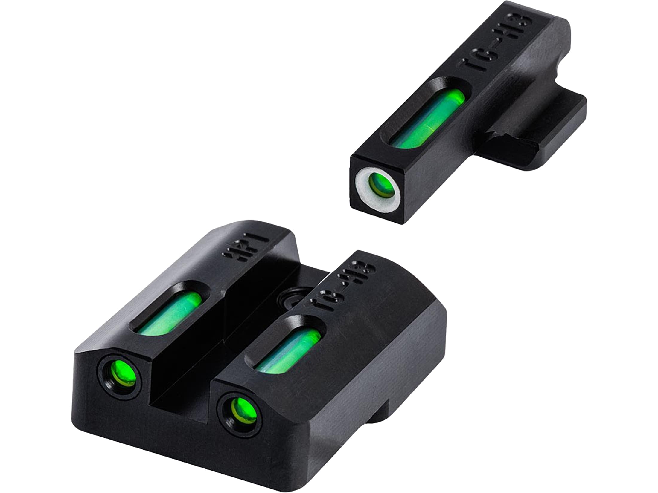 TRUGLO TFX Handgun Sight | Durable Shock-Resistant Compact Brightly Glowing Tritium &amp; Fiber-Optic Xtreme Day/Night Sight for Handguns