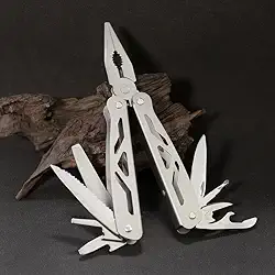 Multiferramenta 11 em 1 com canivete de bolso, alicate de ponta agulha, presentes para homens, equipamentos de acampamento, caminhadas, reparo simples