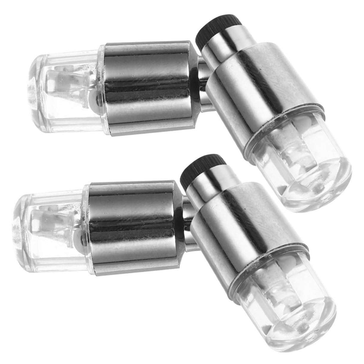 MUCKLILY 4pcs Tire Valve Cap Lights Bright Led Wheel Hub Arch Illumination Easy Install for Cars Suvs Trucks Enhanced Night Visibility Unique Decorative Lighting