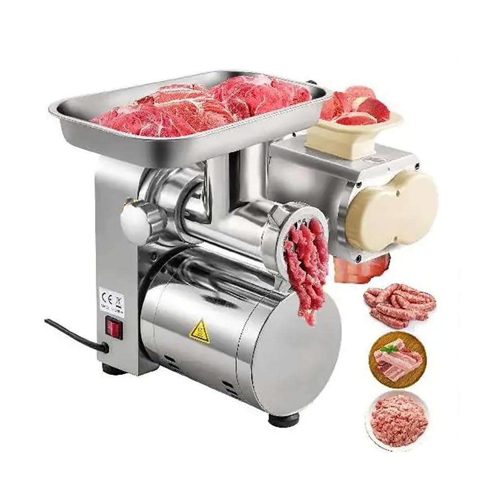 AYCDL Electric Meat Grinder and Slicer Machine - Commercial-Grade Food Processor for Home and Professional Kitchens