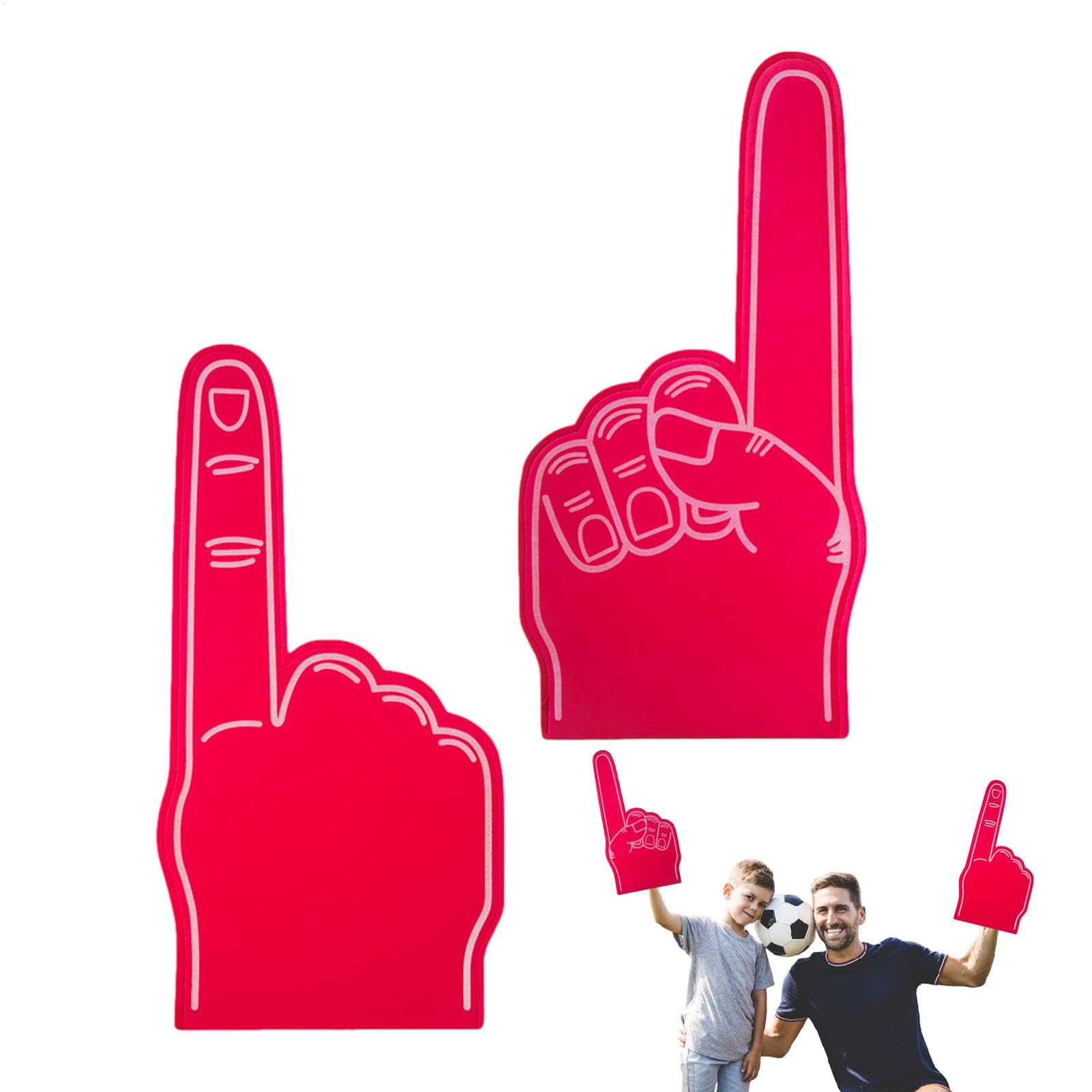 2PCS Foam Finger, Foam Finger Pointer Gladiators for Sports Fans Inspiring Cheering, Giant Foam Hands Gladiators, Big Foam Hand Gloves Party Favors for Sports Events Cheering