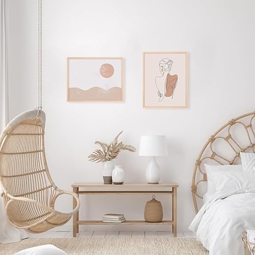 Miniatura 7 de Portarretratos de 11 x 14 pulgadas, marco de madera de roble macizo de 8 x 10 pulgadas con paspartú o de 5 x 7 pulgadas con 2 paspartús o de 11 x 14