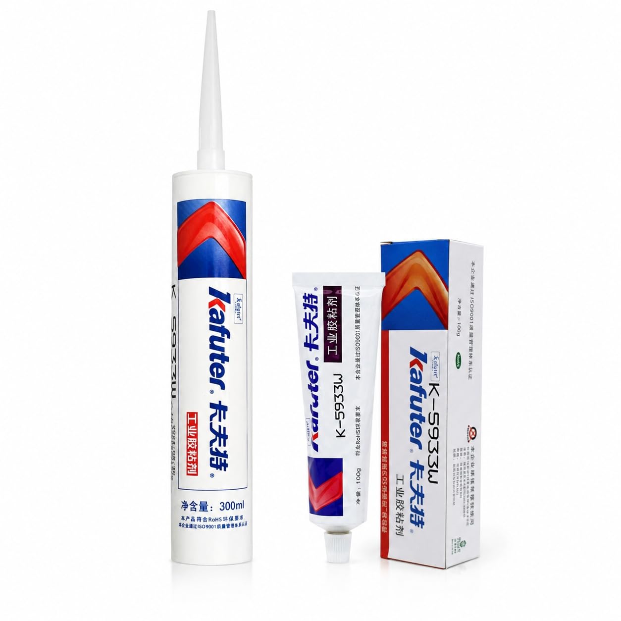 VIDOO Kafuter K-5933W Klej Elektroniczny, Masa Silikonowa Oksymowa o Wysokiej Rezystywności do Zalewania Płyt Obwodów - 300ml
