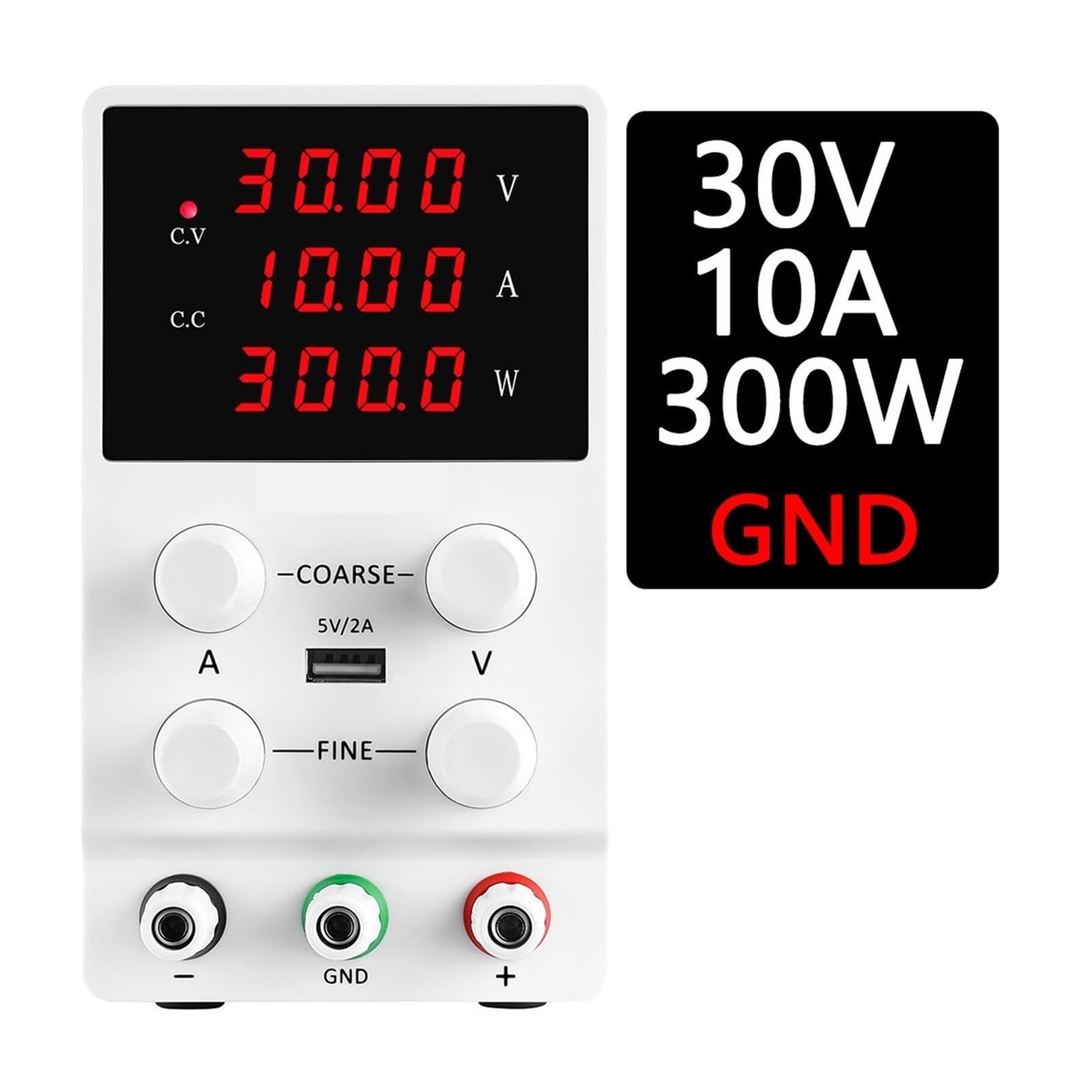 Zmienne zasilanie DC, Zasilacz Laboratoryjny, Programowalny 30 V 10 A Z Pokrętłem Enkodera, Pamięć, Przełącznik Wyjściowy(30V 10A W)