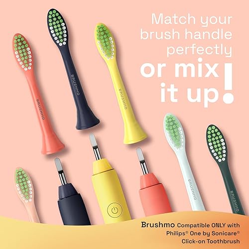 Miniatura 13 de Brushmo Cabezales de cepillo de dientes de repuesto, compatibles con Philips One para cepillos de dientes eléctricos Sonicare HY1022, 4 cabezales