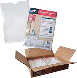 Dello 0535.H.0012 - Quadro De Avisos, A5, 21 x 15 x 0,5 cm, Cristal