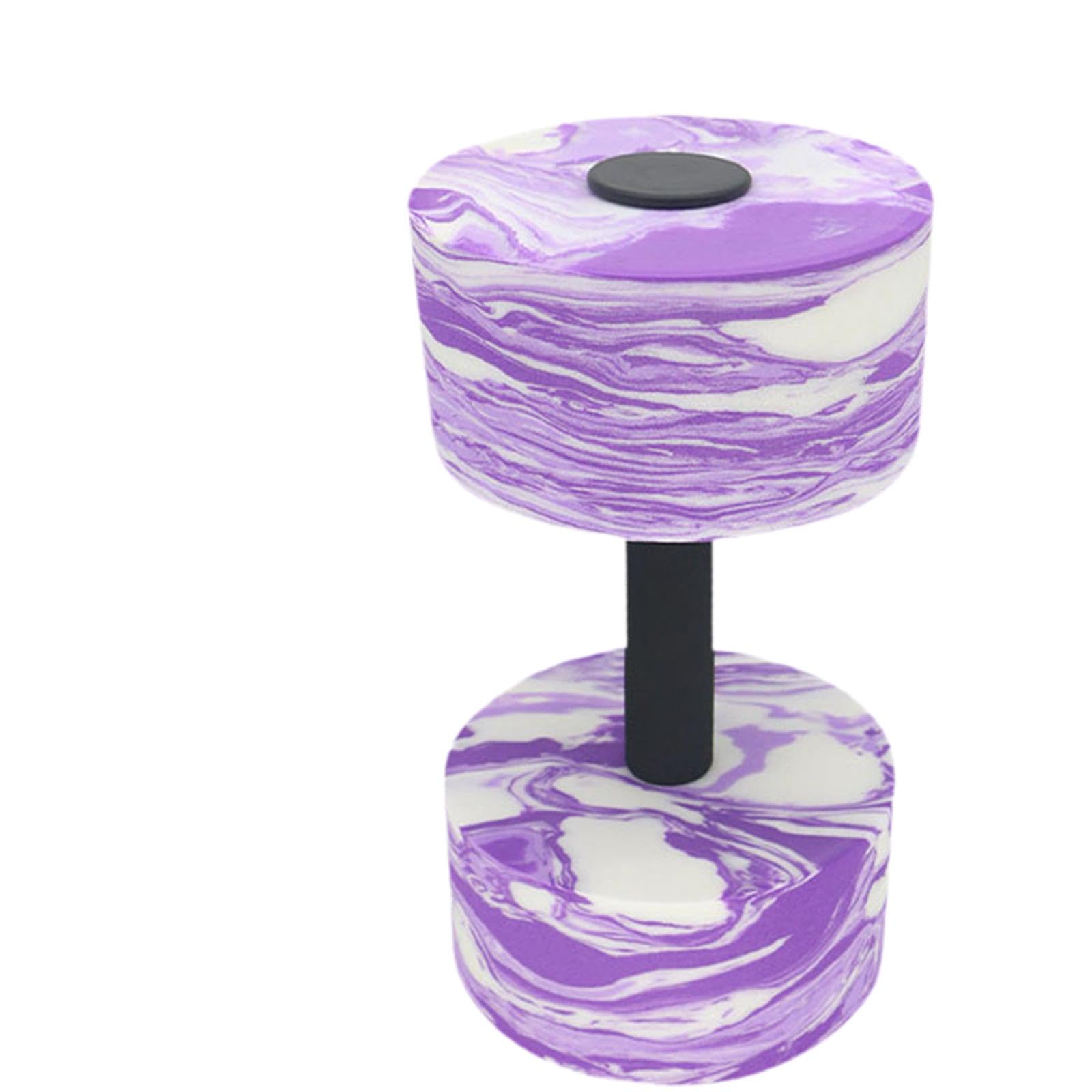 YIJU Aquatic Exercise Dumbbell Water Weight Workout Portable Professional EVA Foam Dumbbell Aerobics Workout for Kids Female Male, violet white